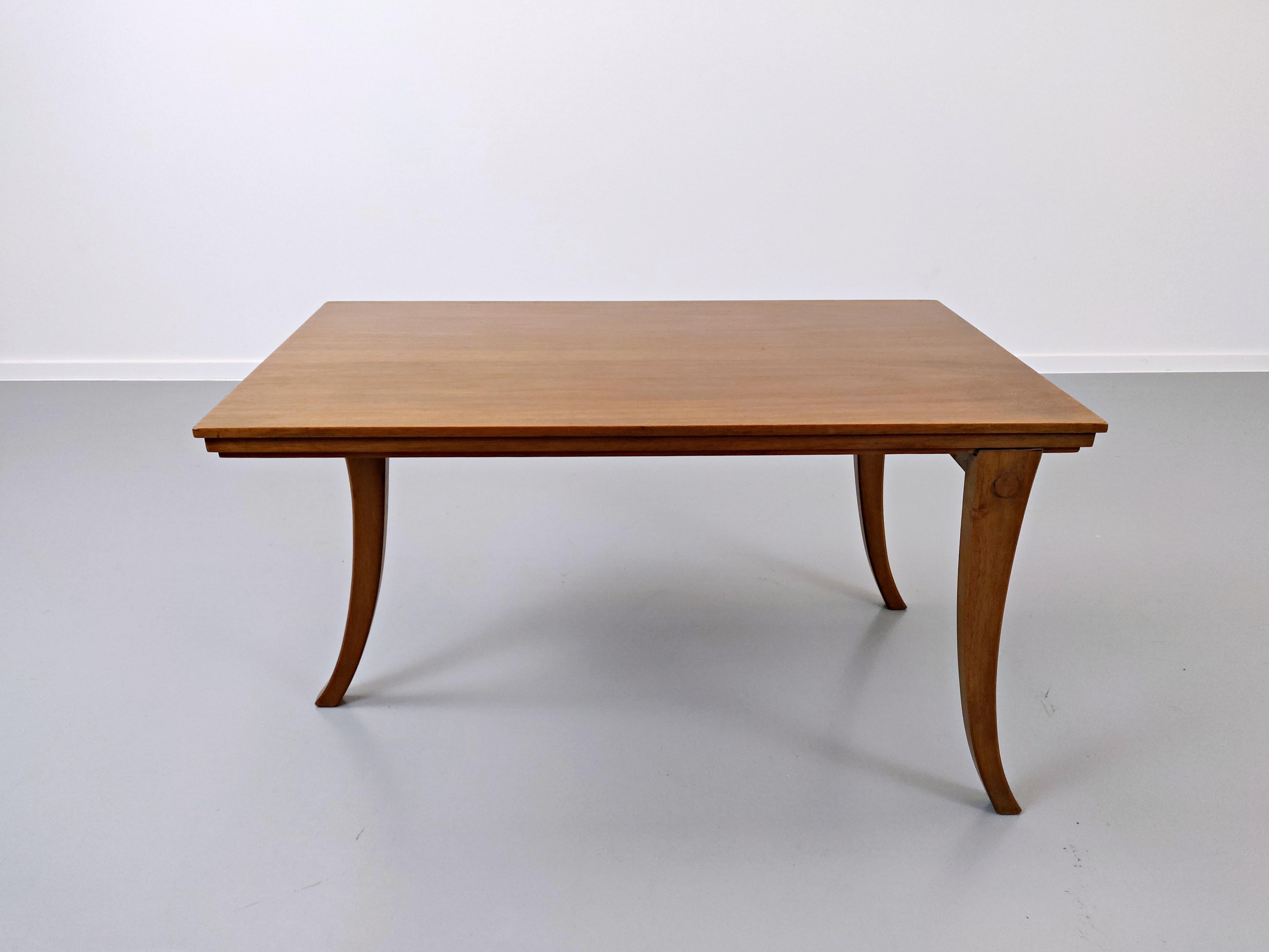 Tripod Coffee Table by T.H. Robsjohn-Gibbings for Saridis In Good Condition In Brussels, BE