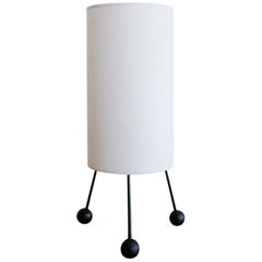 Tripod Cylinder Lamp with Ball Feet, 1950s
