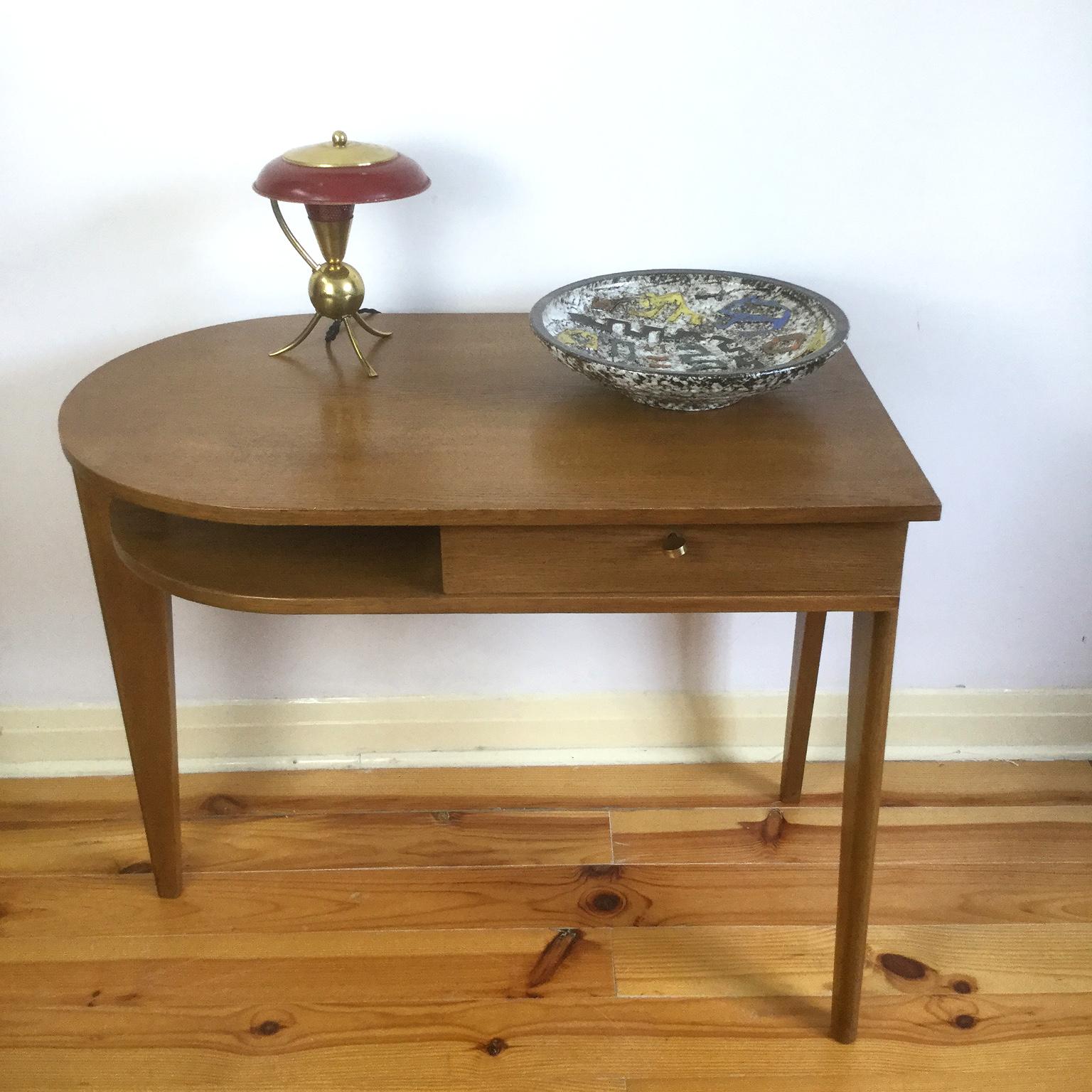 Tripod Desk Attributed to Jacques Adnet 1950s 4
