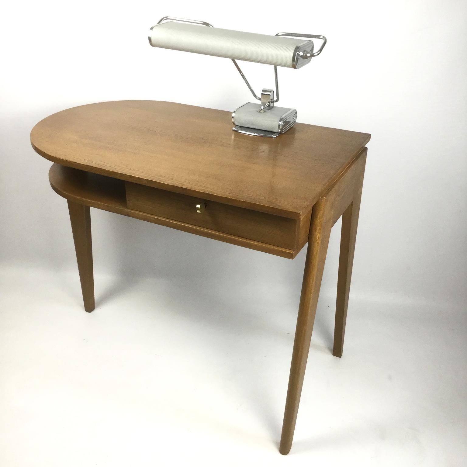 Woodwork Tripod Desk Attributed to Jacques Adnet 1950s