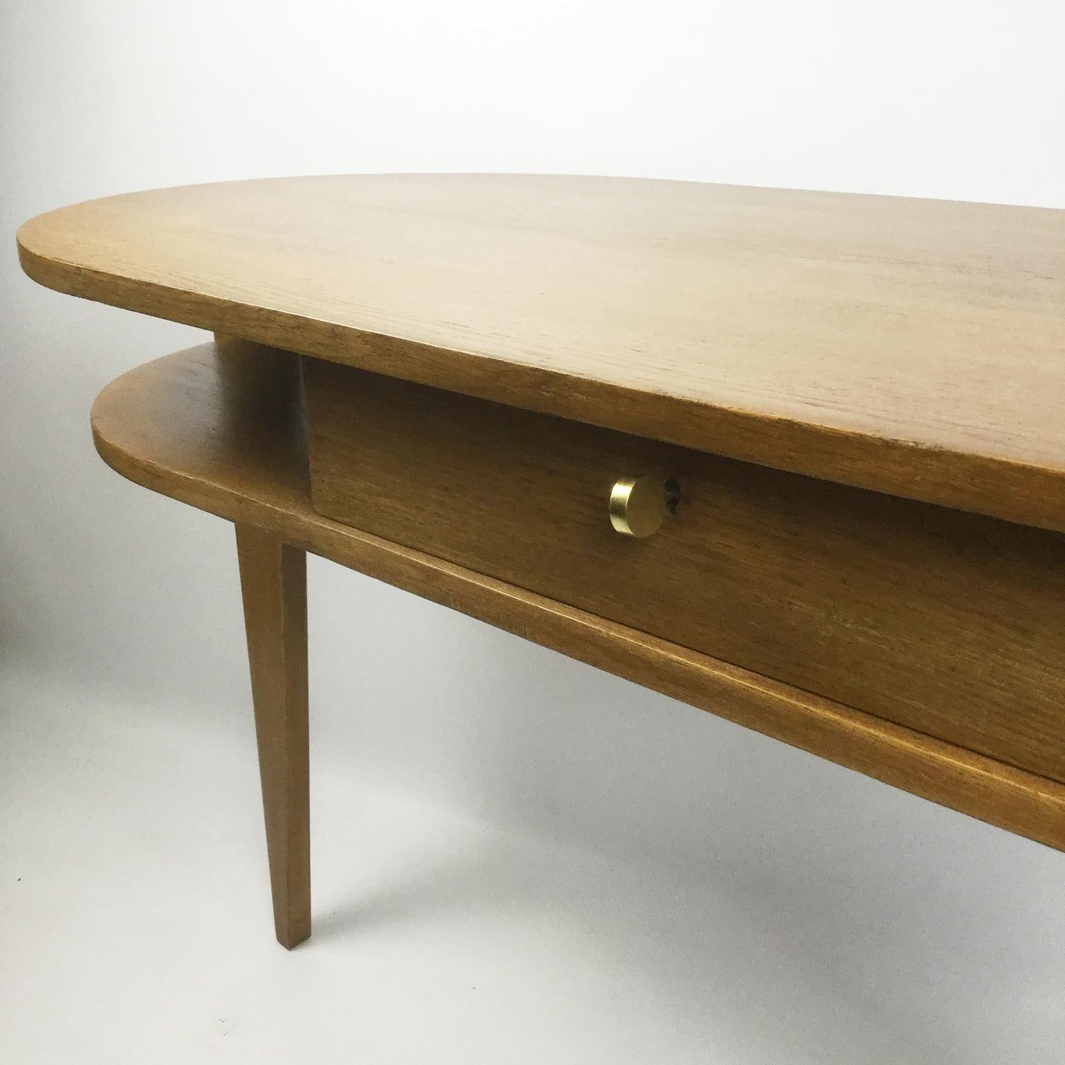 Tripod Desk Attributed to Jacques Adnet 1950s In Good Condition In London, GB