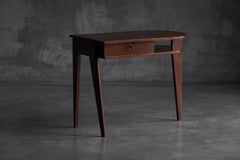 Jacques Adnet Tripod Desk, Oak, Mid-Century Modern, France, 1955