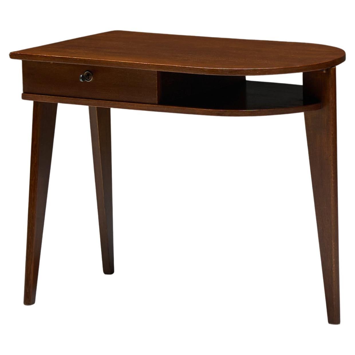 Tripod Desk by Jacques Adnet, France, 1950s For Sale