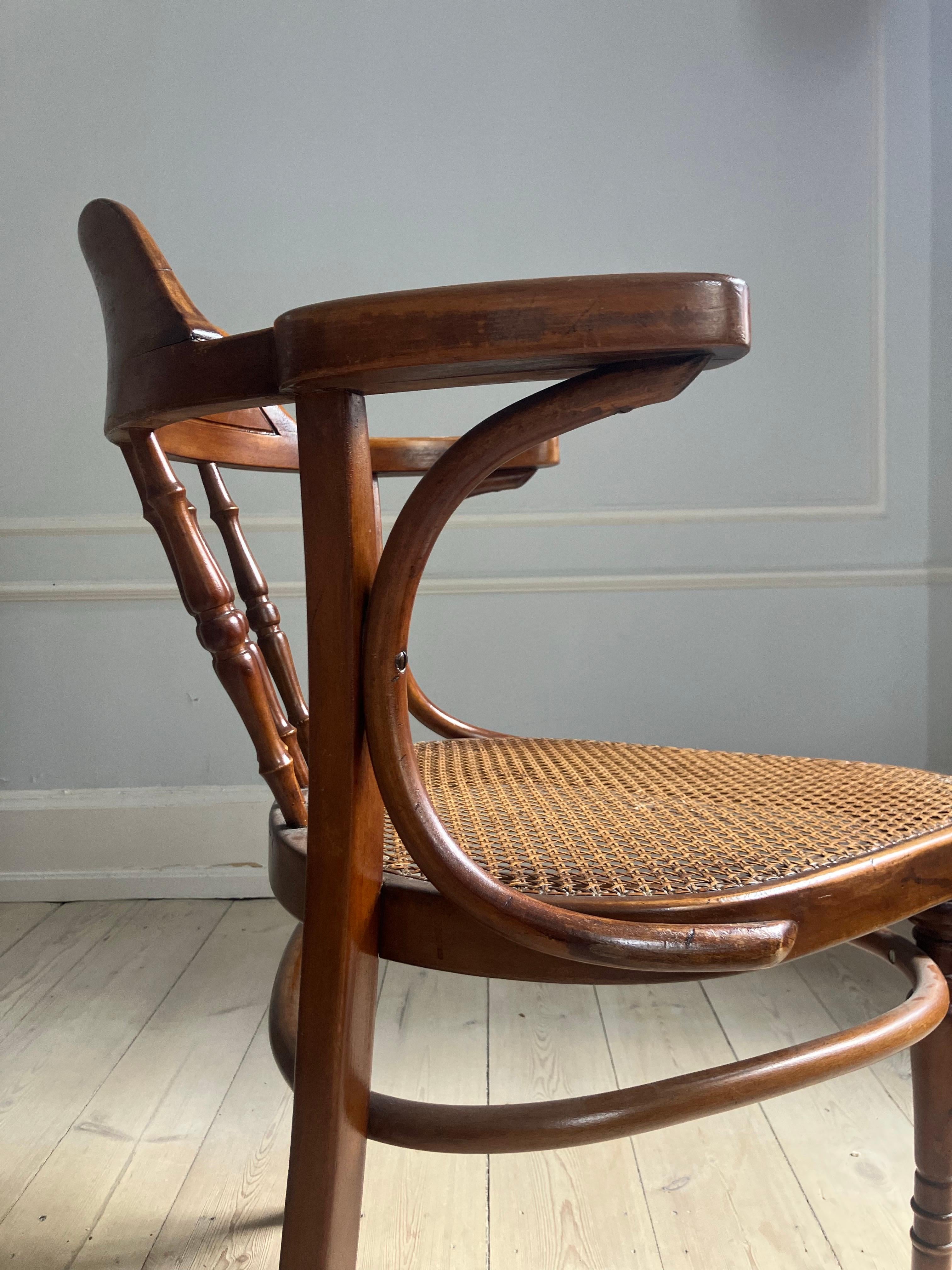 Austrian Tripod Desk Chair from Jacob & Josef Kohn For Sale