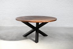Table de salle à manger à trois pieds en wengé, par Gerard Geytenbeek, Pays-Bas, 1960