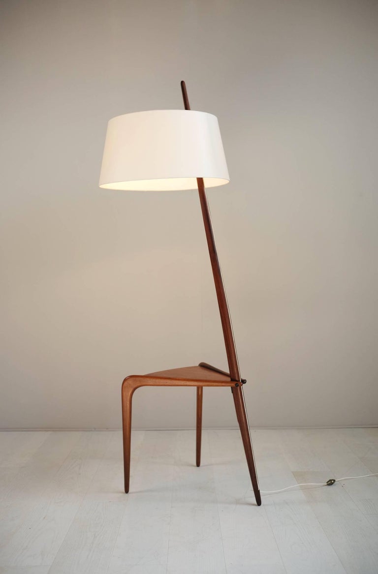 Tripod Floor Lamp by Jean Rispal, France, 1950 at 1stDibs | rispal ...