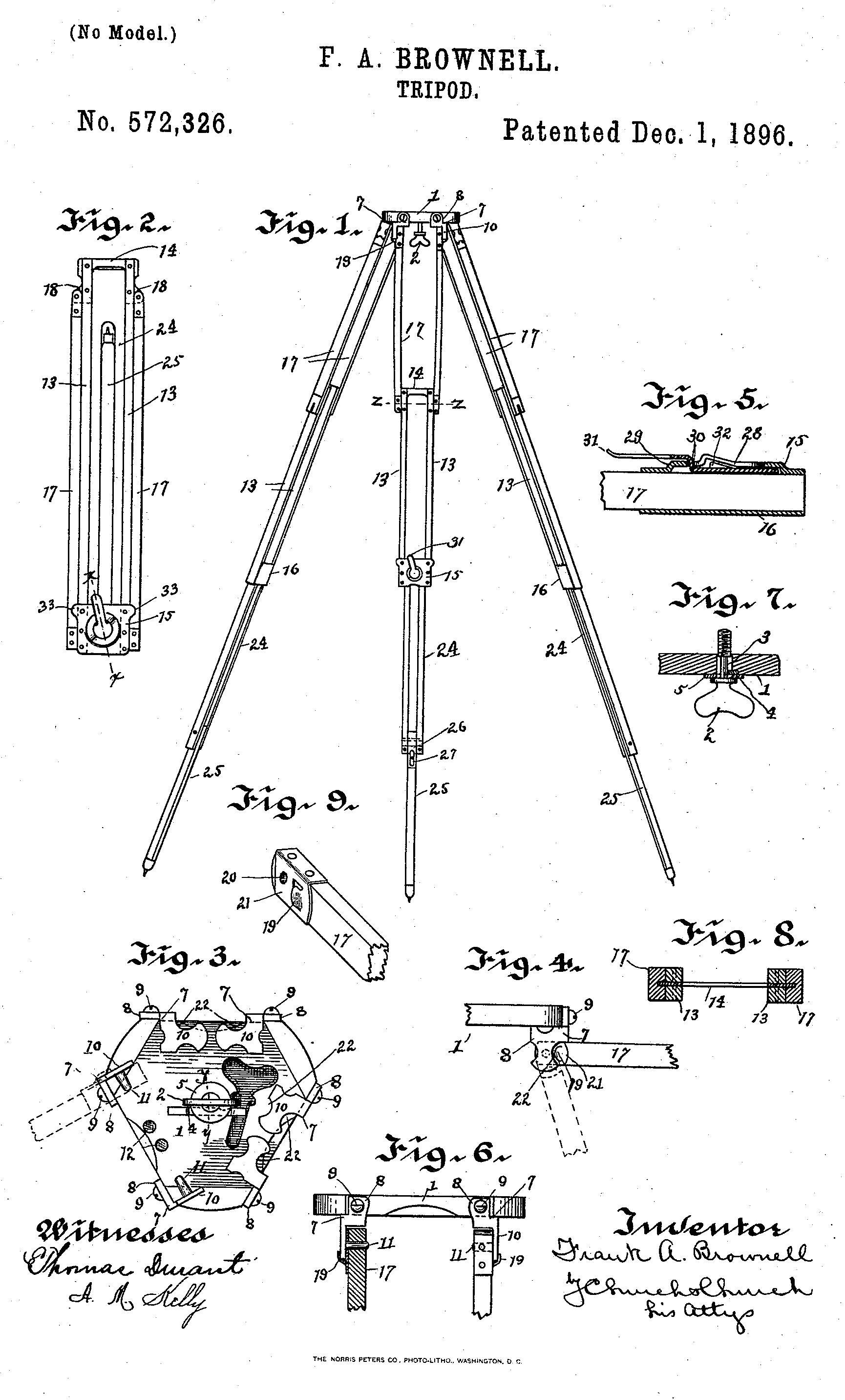 American Tripod Floor Lamp For Sale