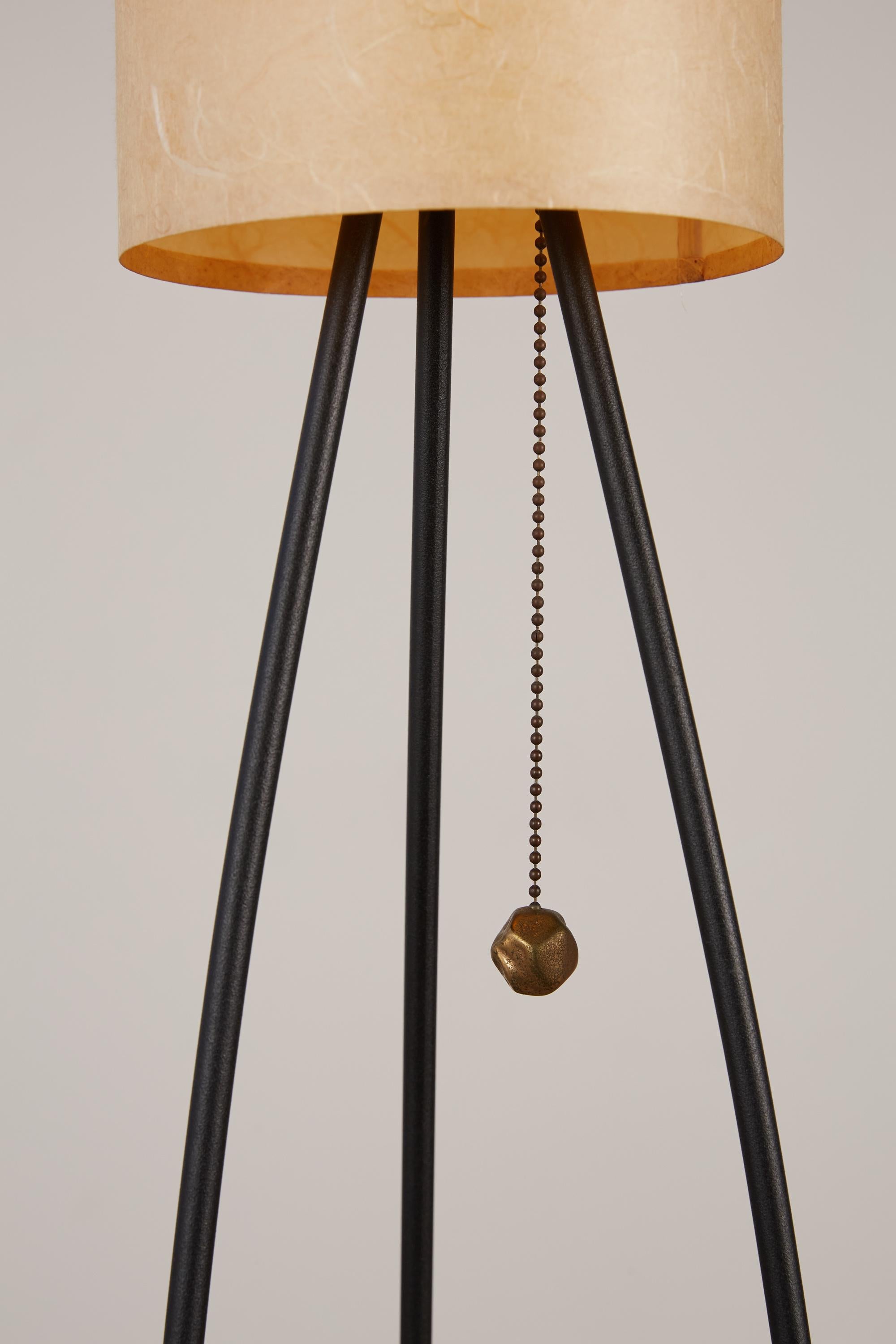 Tripod Floor Lamp with Paper Shade 3