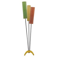 Lampadaire tripode plié mi-siècle moderne, années 1960