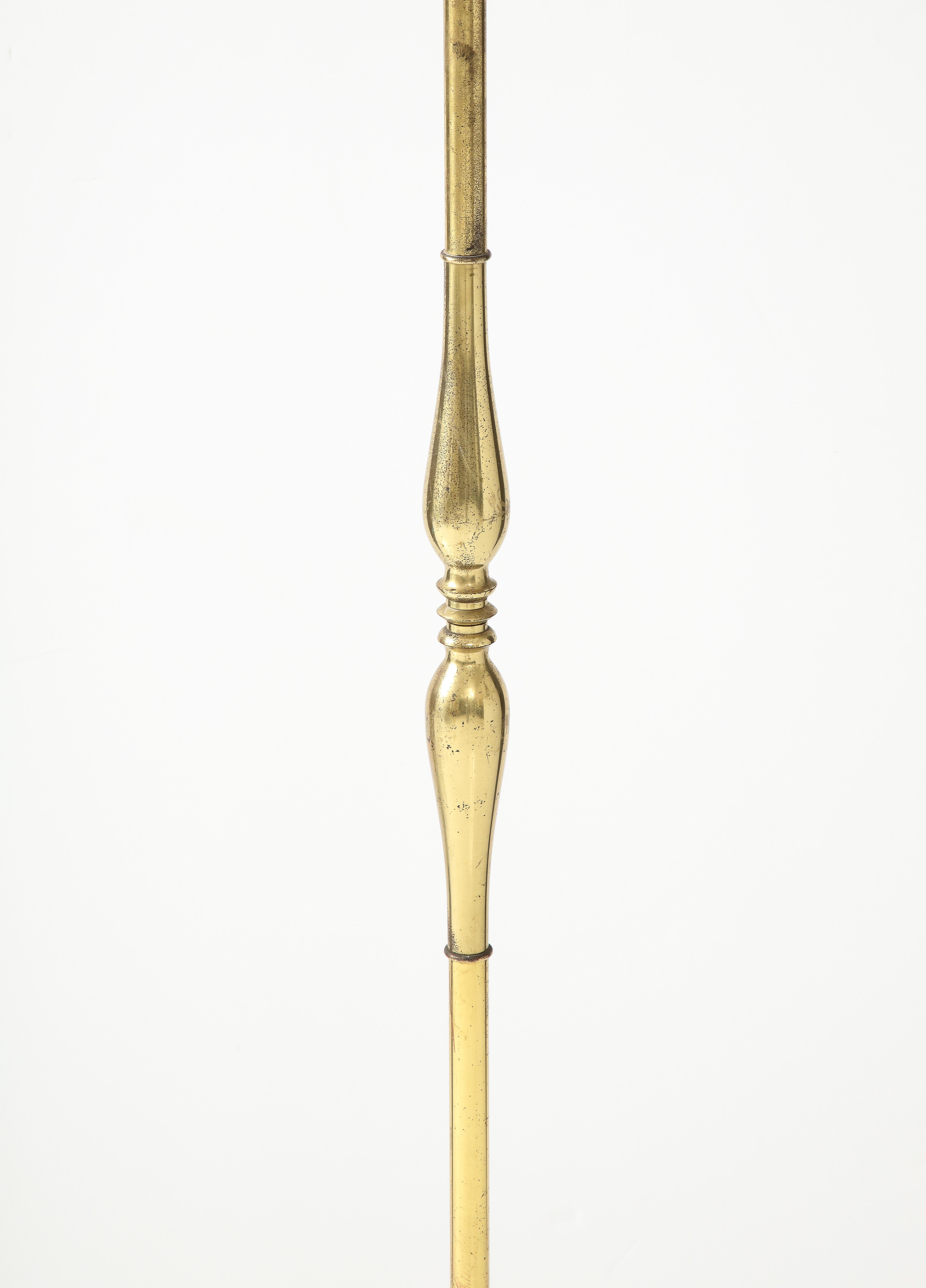 Lampadaire tripode en bronze doré att. Riccardo Scarpa - Italie - Années 1950 en vente 9