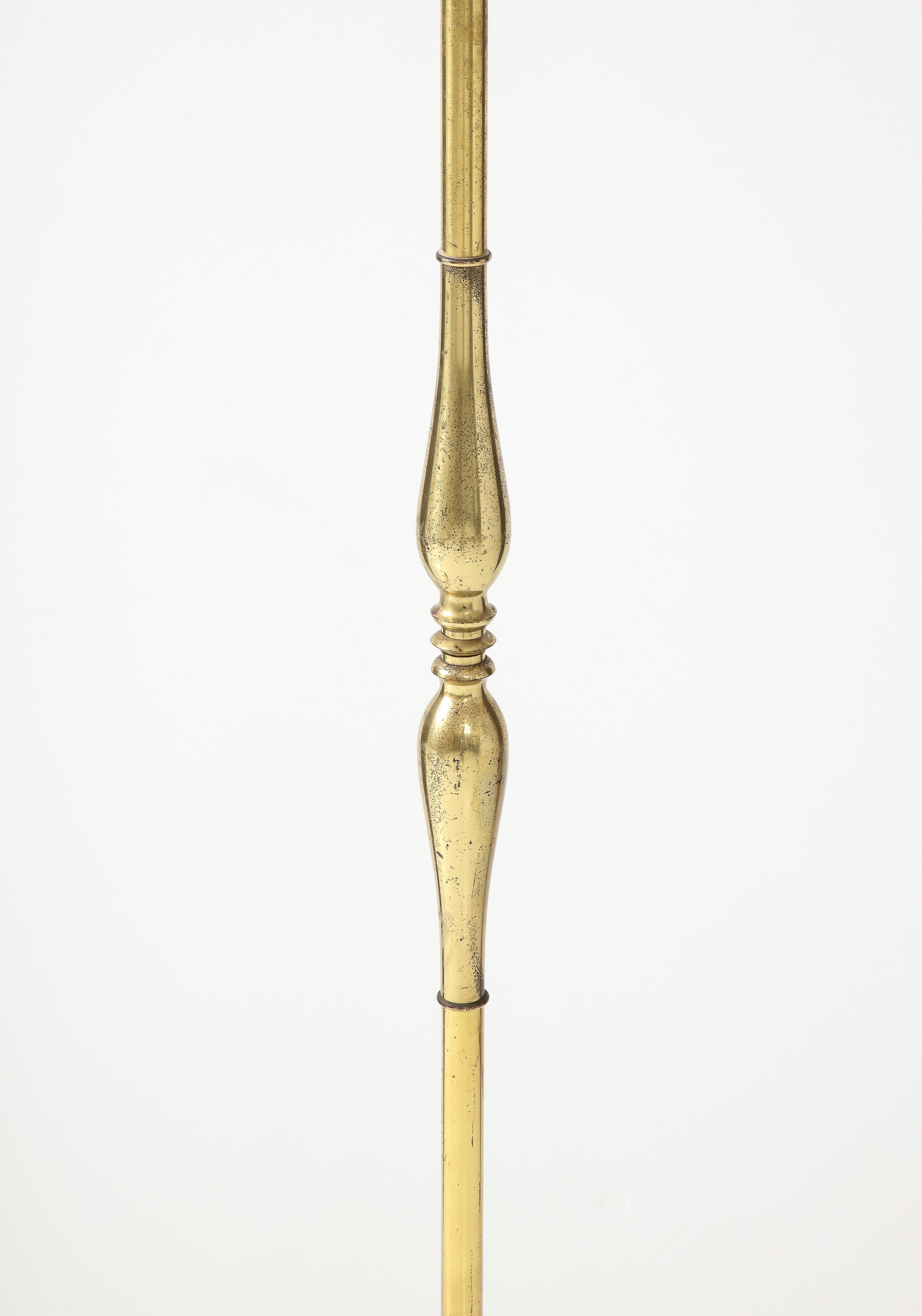 Lampadaire tripode en bronze doré att. Riccardo Scarpa - Italie - Années 1950 en vente 11