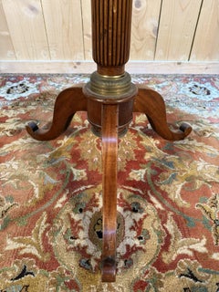 Tripod gueridon carved top