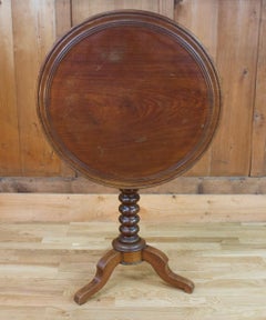 Tripod Gueridon Table with Folding Top 19th Century