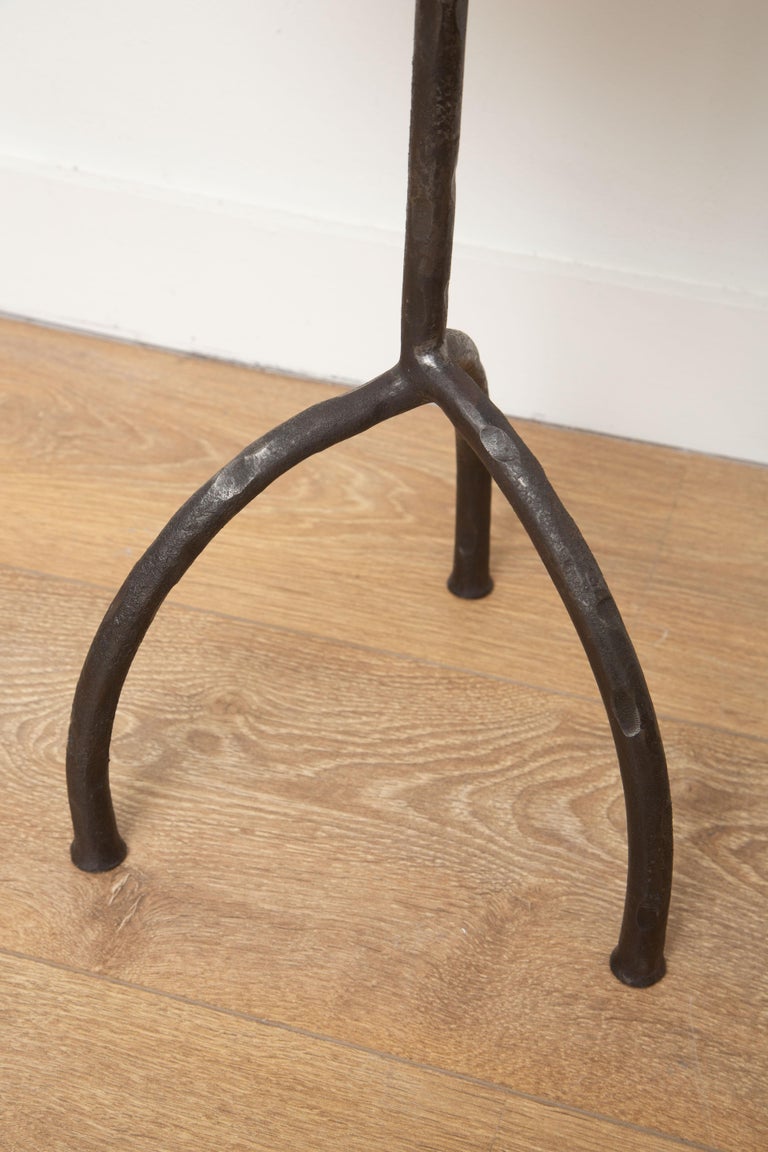 Tripod Hand Forged Side or Drinks Tables, in Stock For Sale 2