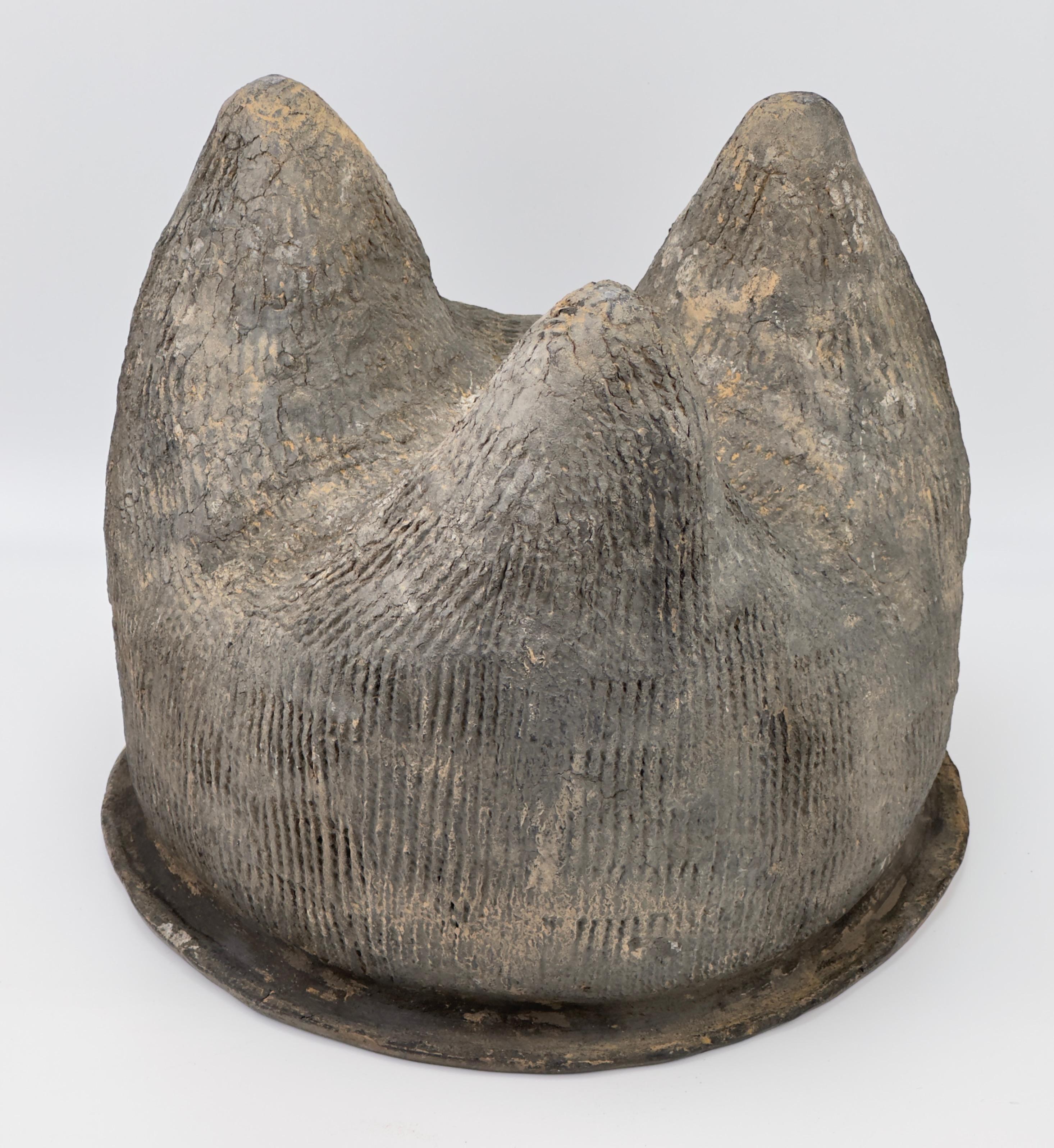 Tripod in the shape of a bronze vessel li, Zhou or Shang dynasty For Sale 3