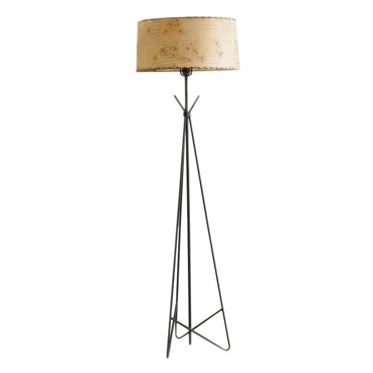 Tripod Iron Floor Lamp, 1960s