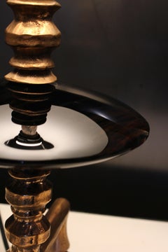 Lámpara Trípode de Obsidiana de Romain Barré