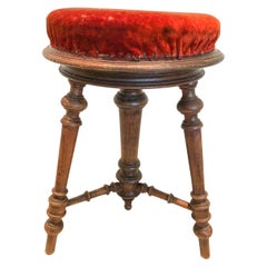 Antique Tripod Piano Stool