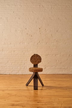 Chaise tripode en corde d'Adrien Audoux & Frida Minet