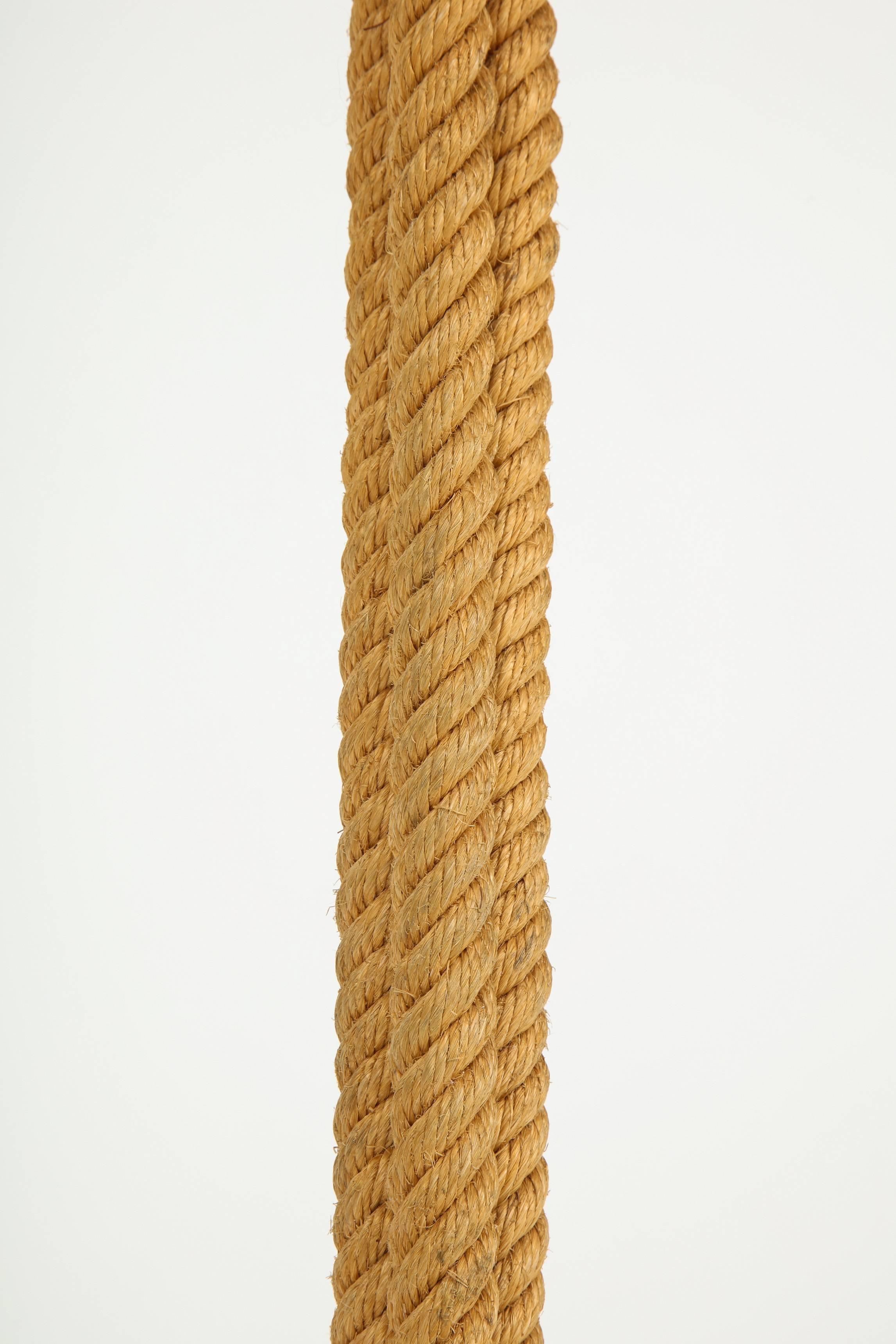 Tripod Rope Floor Lamp by Audoux Minet, France, 1960s 1