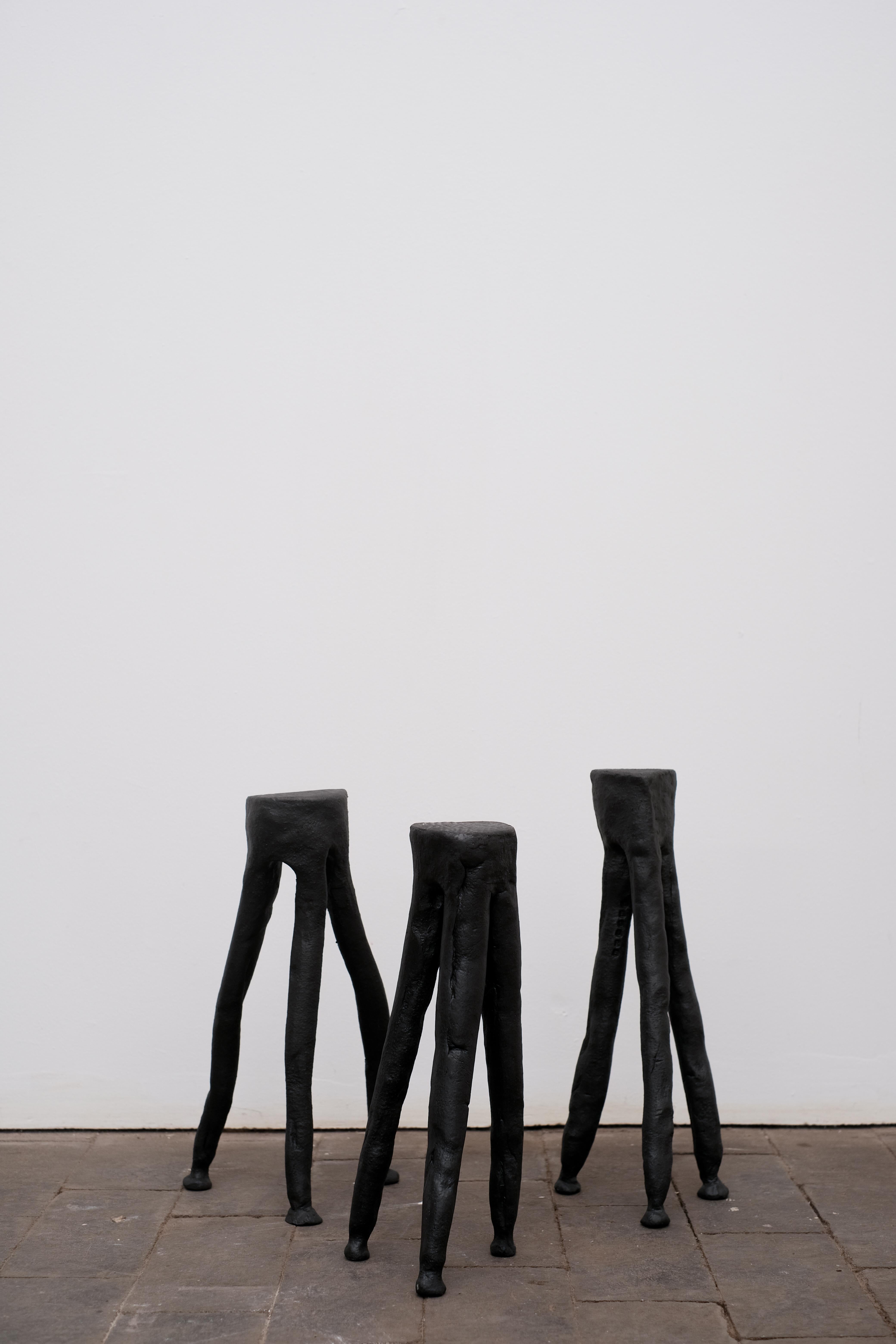 Tripod sculpture by Atelier Ledure
Dimensions: W 15 x D 15 x H 35 cm
Materials: Ceramics - stoneware
Also Available: Other variations available.

Each piece is handmade and can show irregularities. These signify the beauty of the