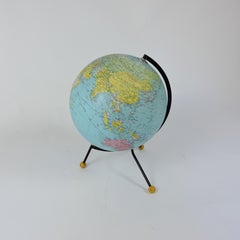 Tripod Stand Globe by Cartes Taride, 1986
