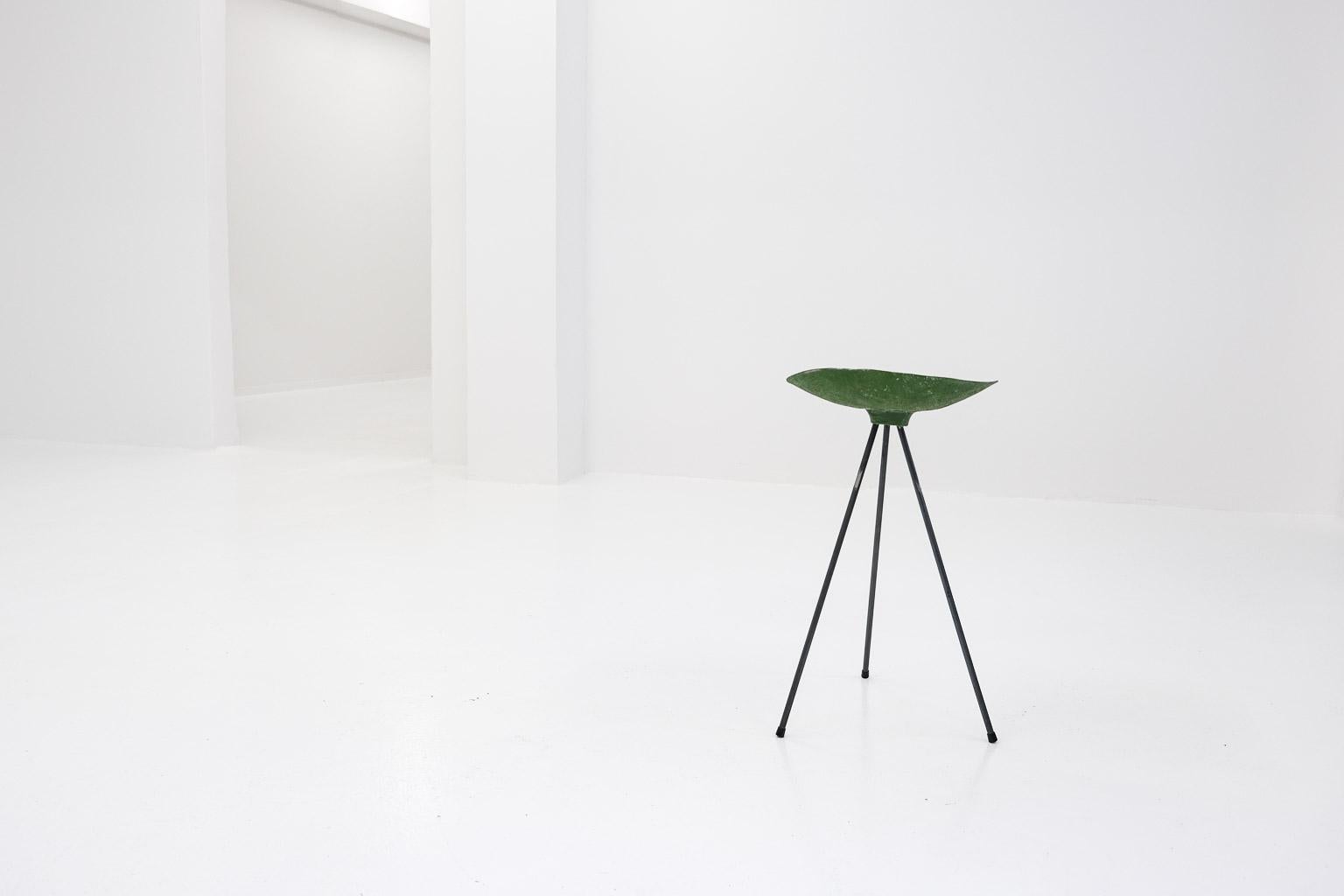 Tripod stool by Jean Raymond Picard/Jean-René Picard for S.E.T.A., France, 1955 For Sale 5