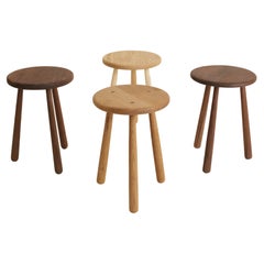 Tripod Stool in Solid Hardwoods with Wedged Through Tenons by Boyd & Allister
