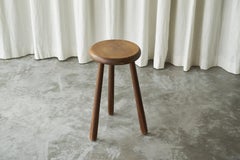 Tabouret tripode en Oak Oak massif 1960s