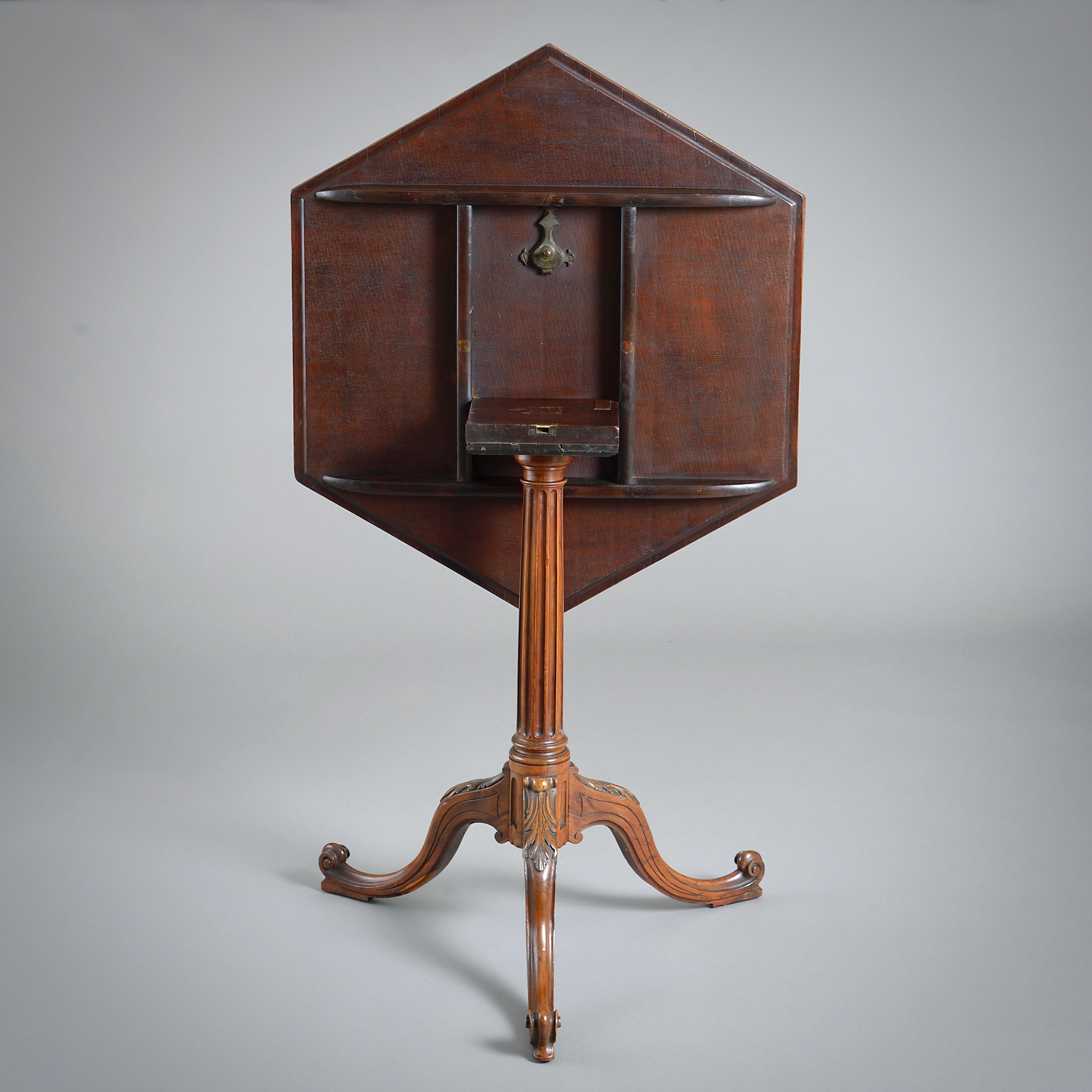 18th Century and Earlier Tripod Table in the Manner of Thomas Chippendale For Sale