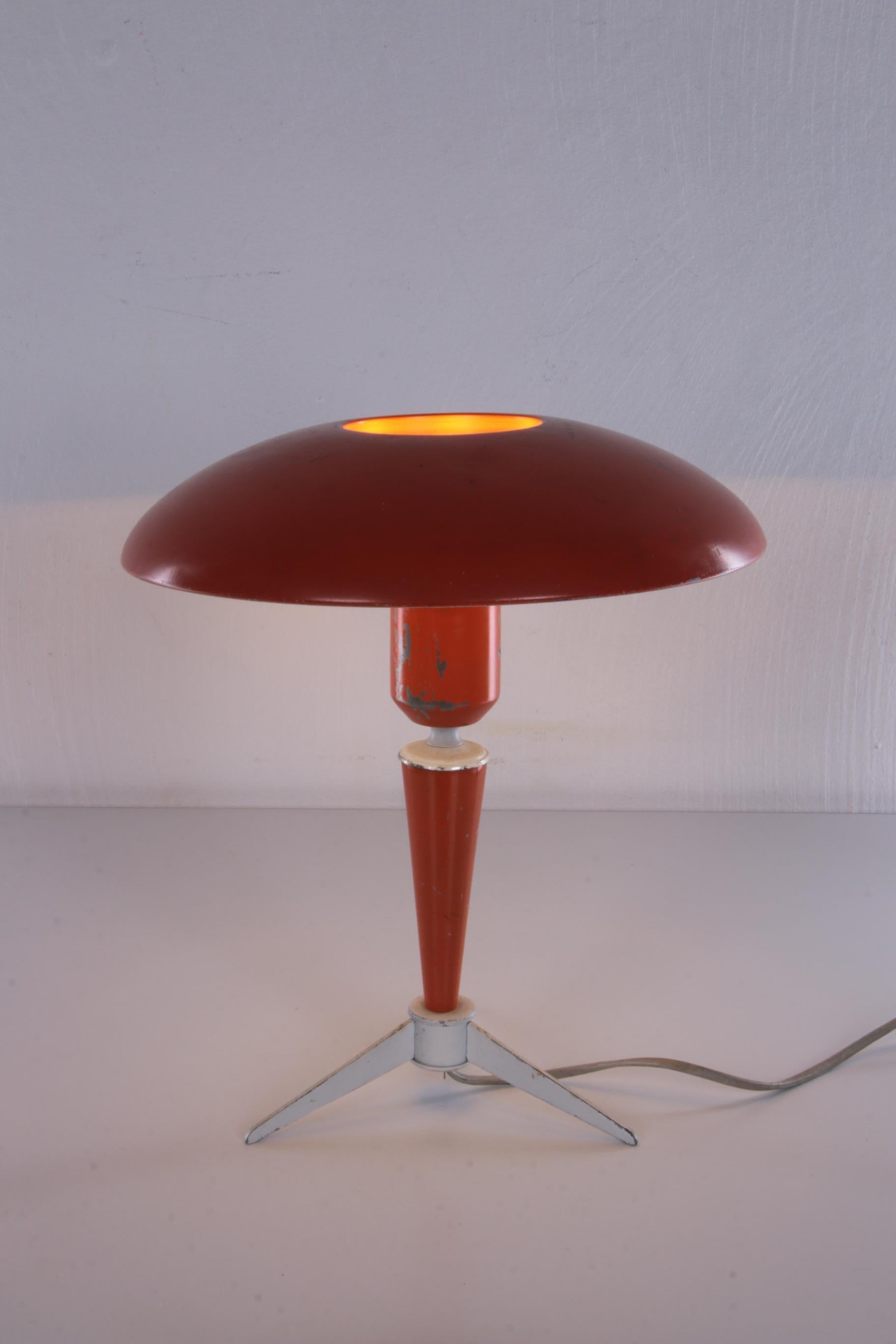 Tripod Table Lamp “Bijou” by Louis Kalff for Philips, 1950s In Good Condition In Oostrum-Venray, NL