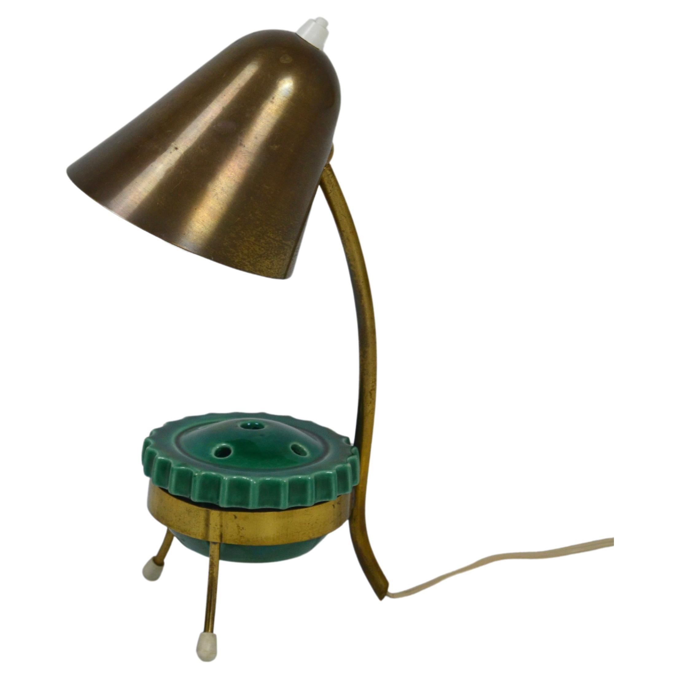 Tripod table lamp by Jacques Biny, 1950s, France