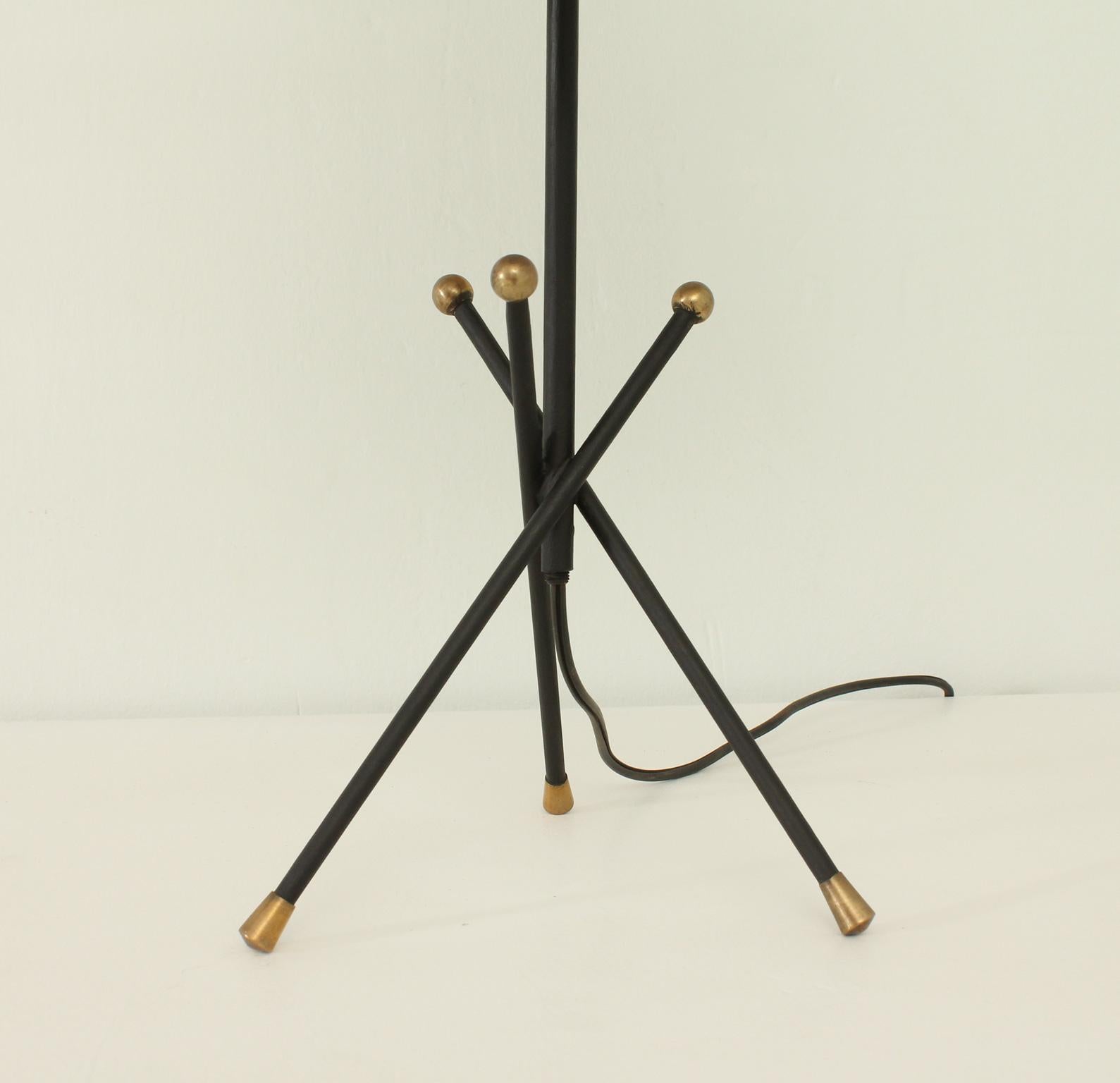 Mid-Century Modern Tripod Table Lamp from 1950's, Spain For Sale