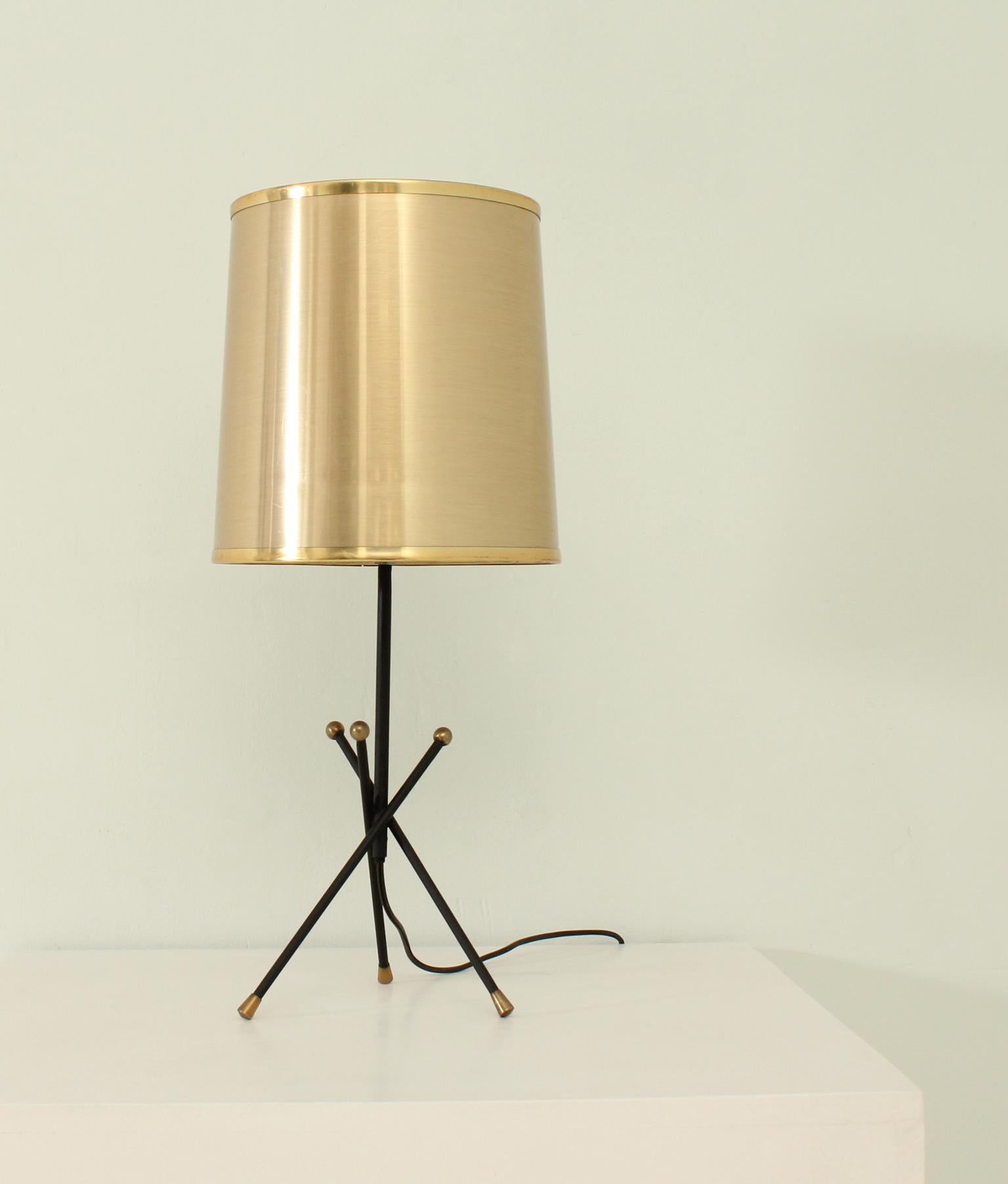Spanish Tripod Table Lamp from 1950's, Spain For Sale