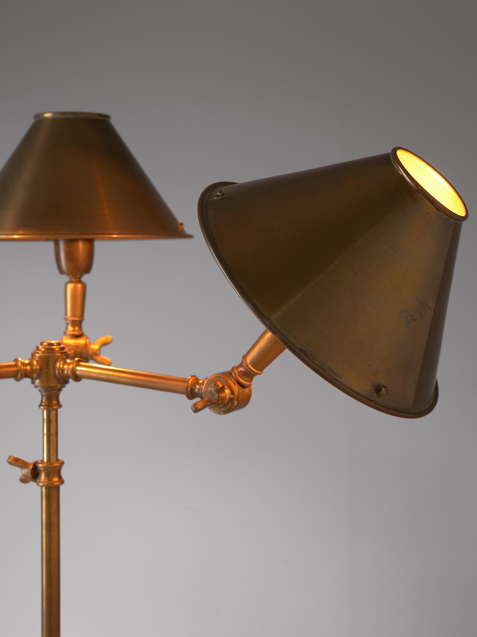 Italian Tripod Table Lamp in Brass, Italy