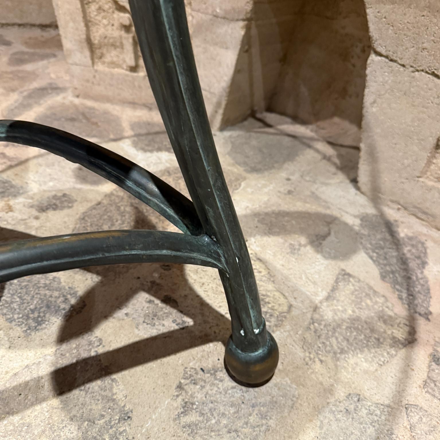 Vintage Tripod Globe Table Patinated Bronze signed For Sale 4