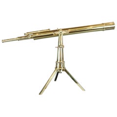 Antique Tripod Telescope