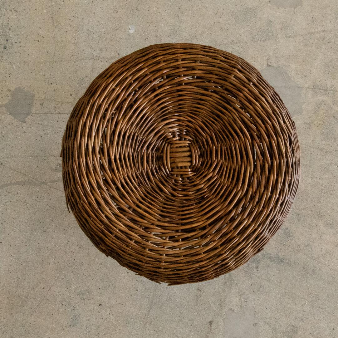 Tripod Wicker Stool by Tony Paul 2