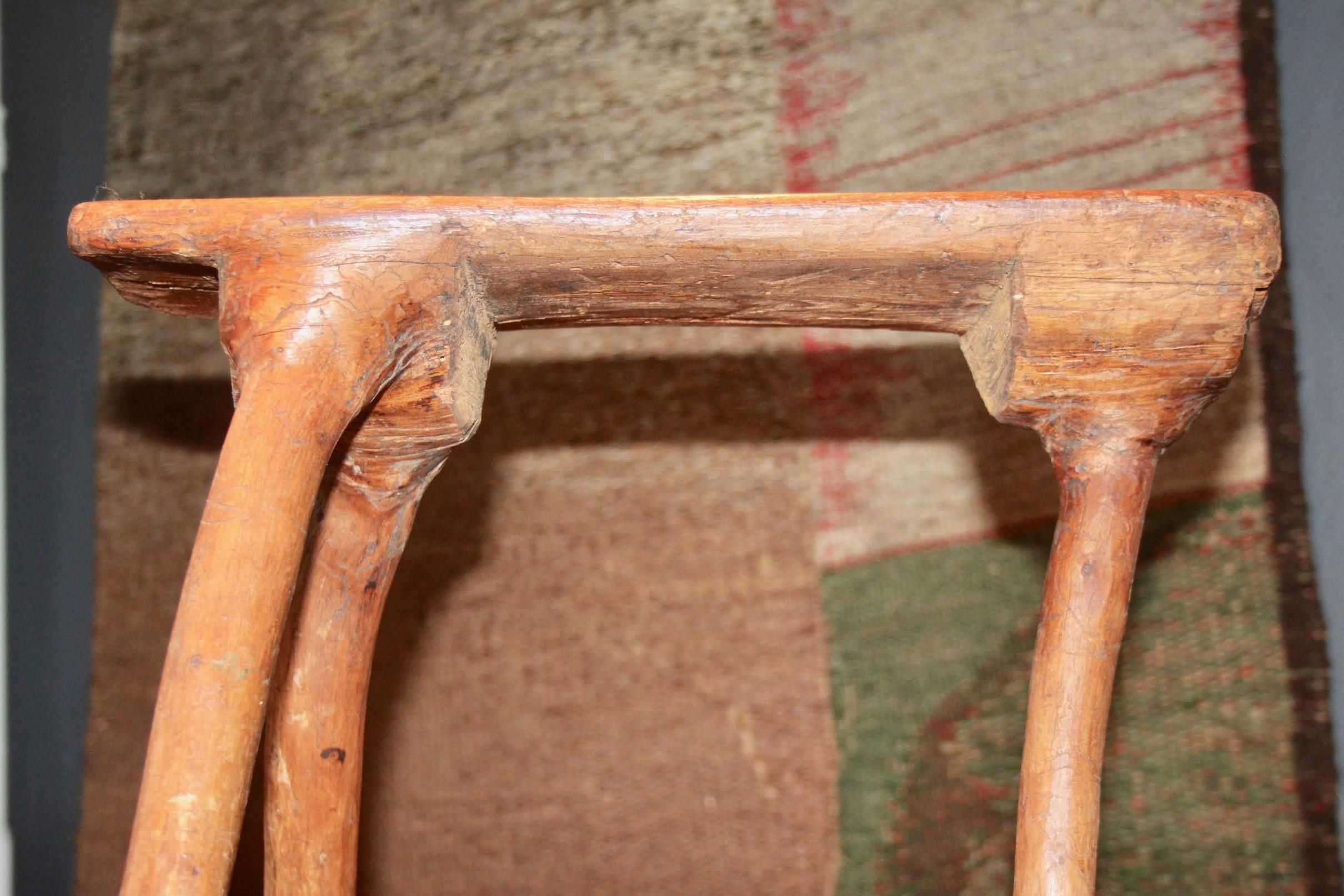 Wood Tripode Swiss alp stool  For Sale