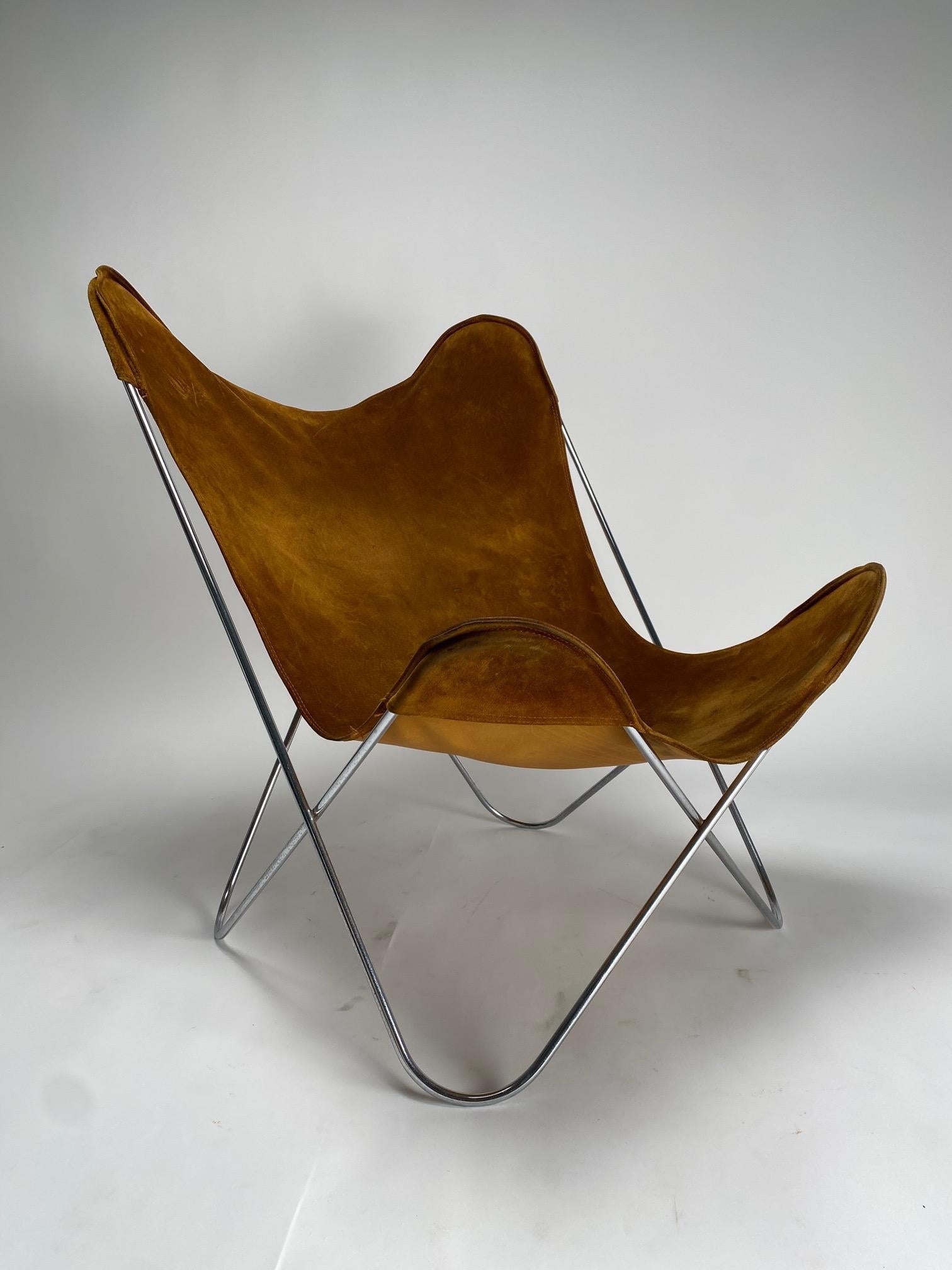 Mid-20th Century Tripolina armchair produced by Dino Gavina, Italy 1950s For Sale