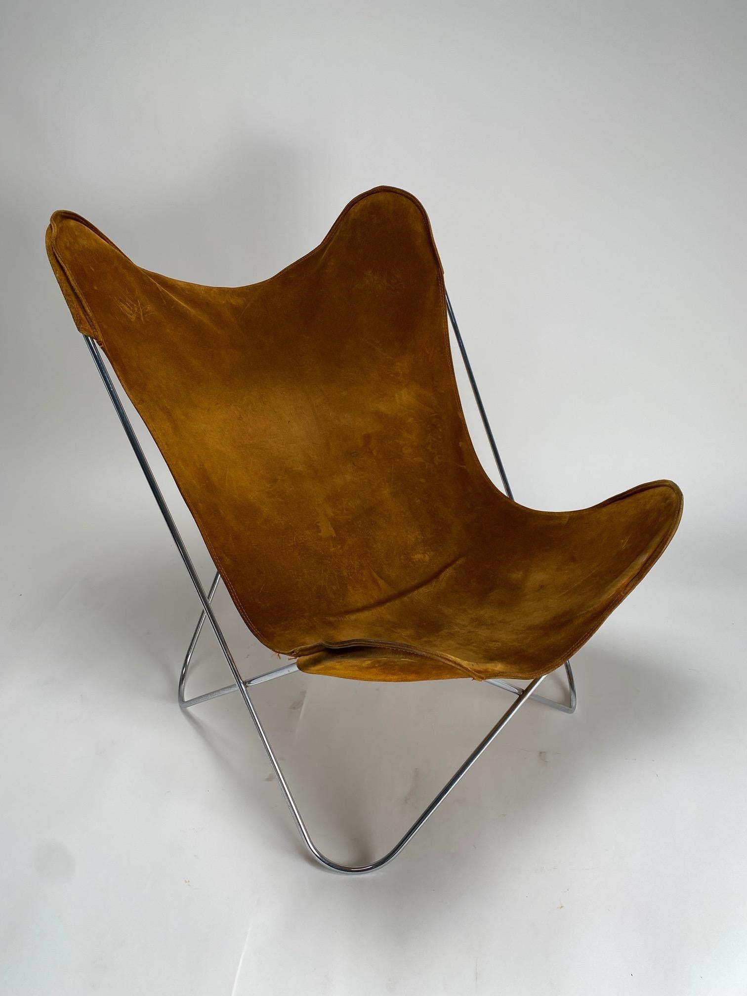 Steel Tripolina armchair produced by Dino Gavina, Italy 1950s For Sale