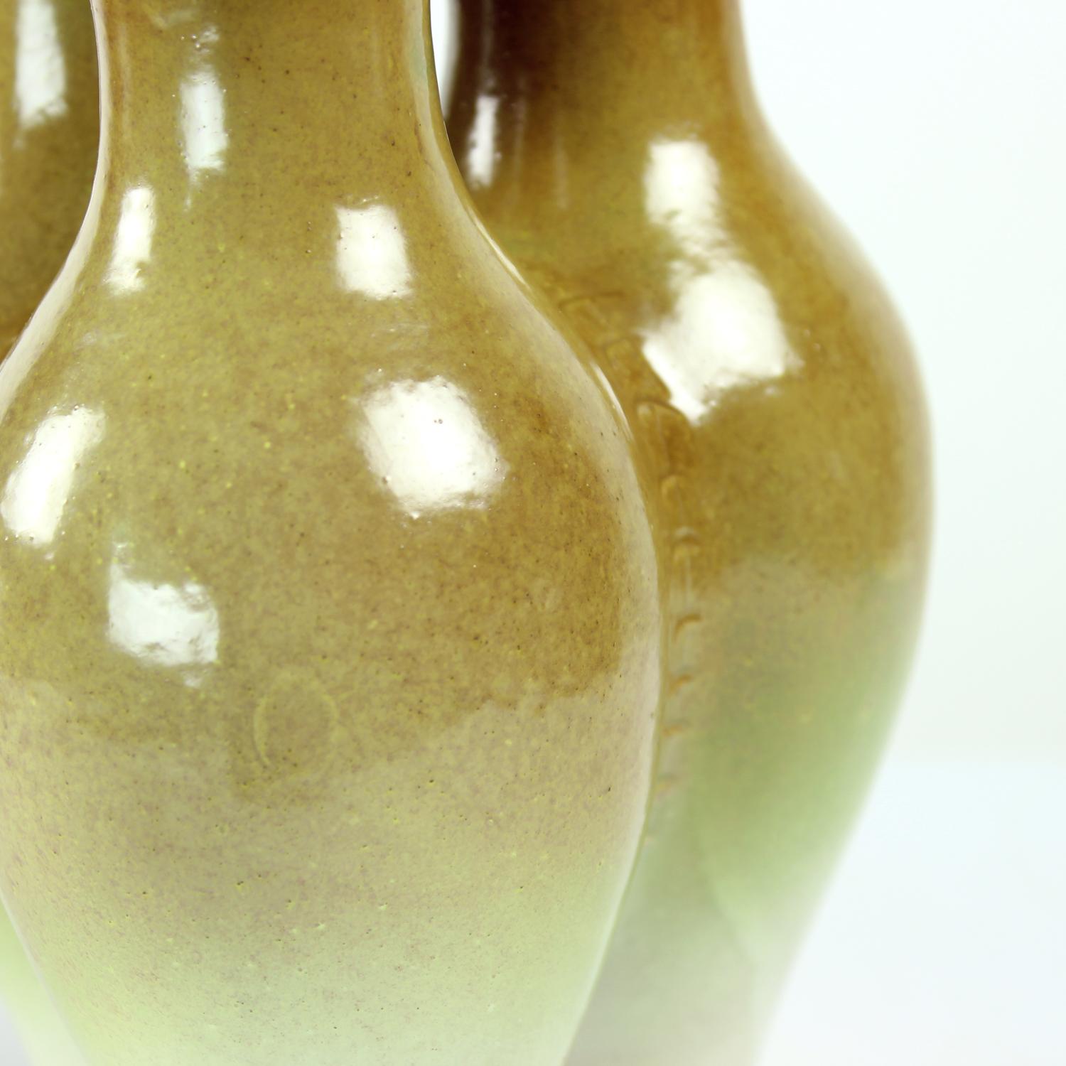 Vaso triplo in ceramica, Cecoslovacchia 1960 in vendita 4