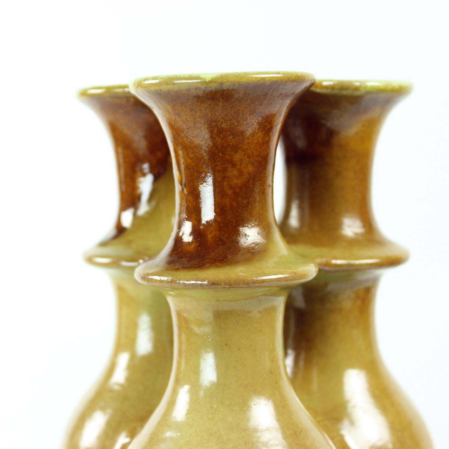 Vaso triplo in ceramica, Cecoslovacchia 1960 in vendita 5