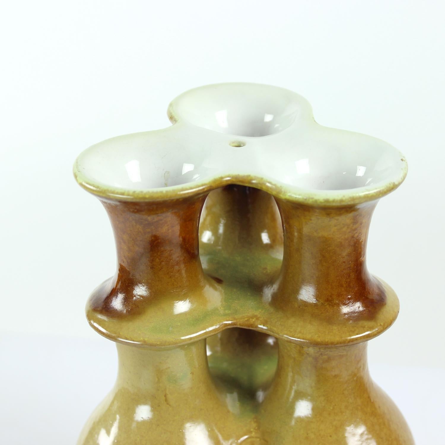 Vaso triplo in ceramica, Cecoslovacchia 1960 in vendita 6