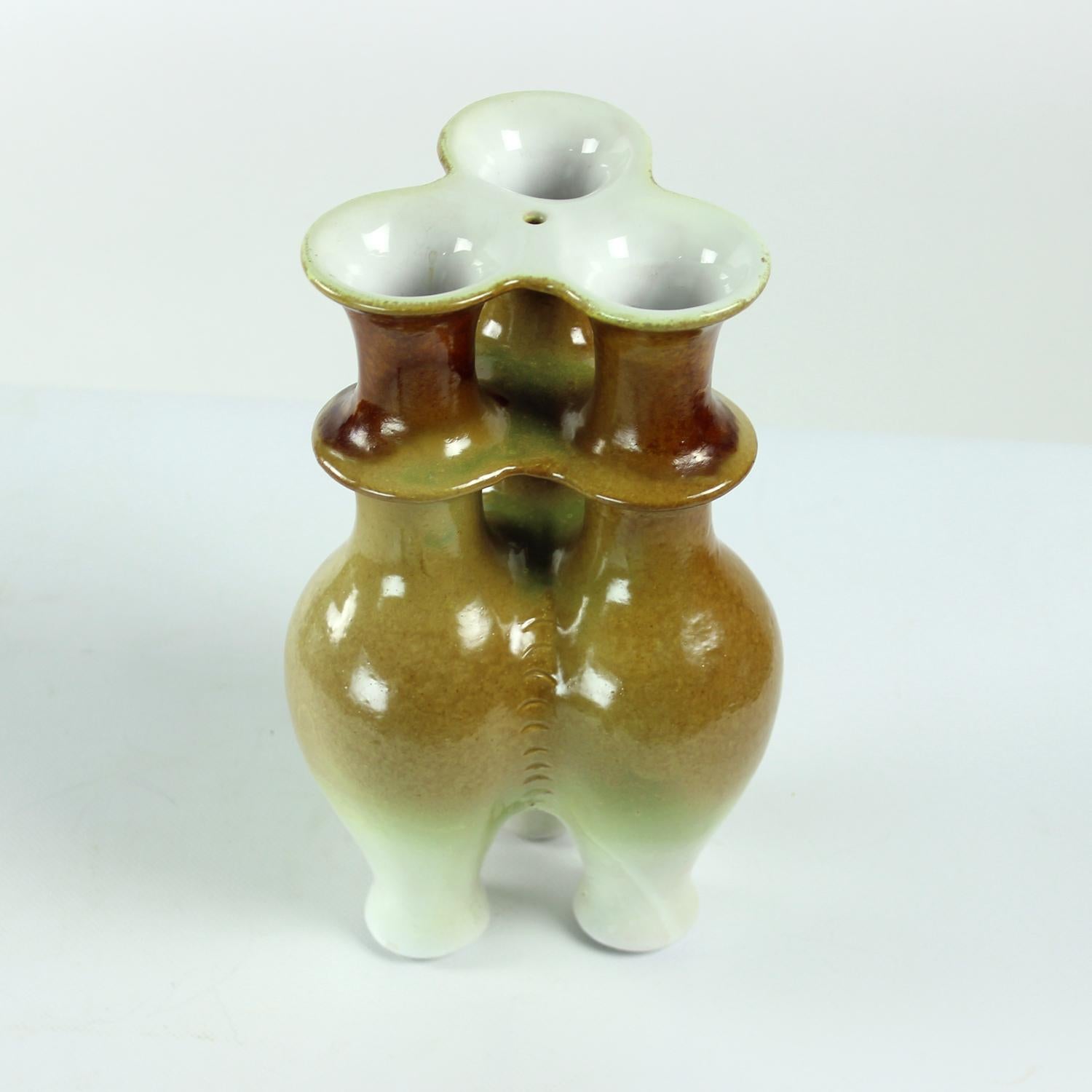 Vaso triplo in ceramica, Cecoslovacchia 1960 in vendita 9