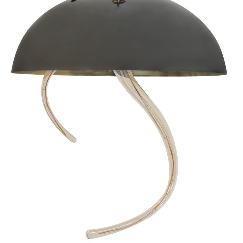 Modern Triptico Suspension Lamp in Brass 'Set of 3' For Sale