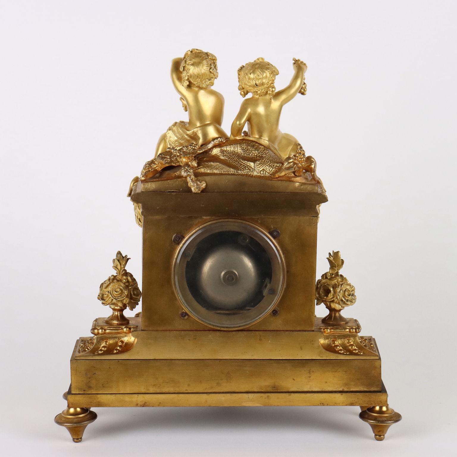 Triptych Asselin Paris Clock, 1870 5