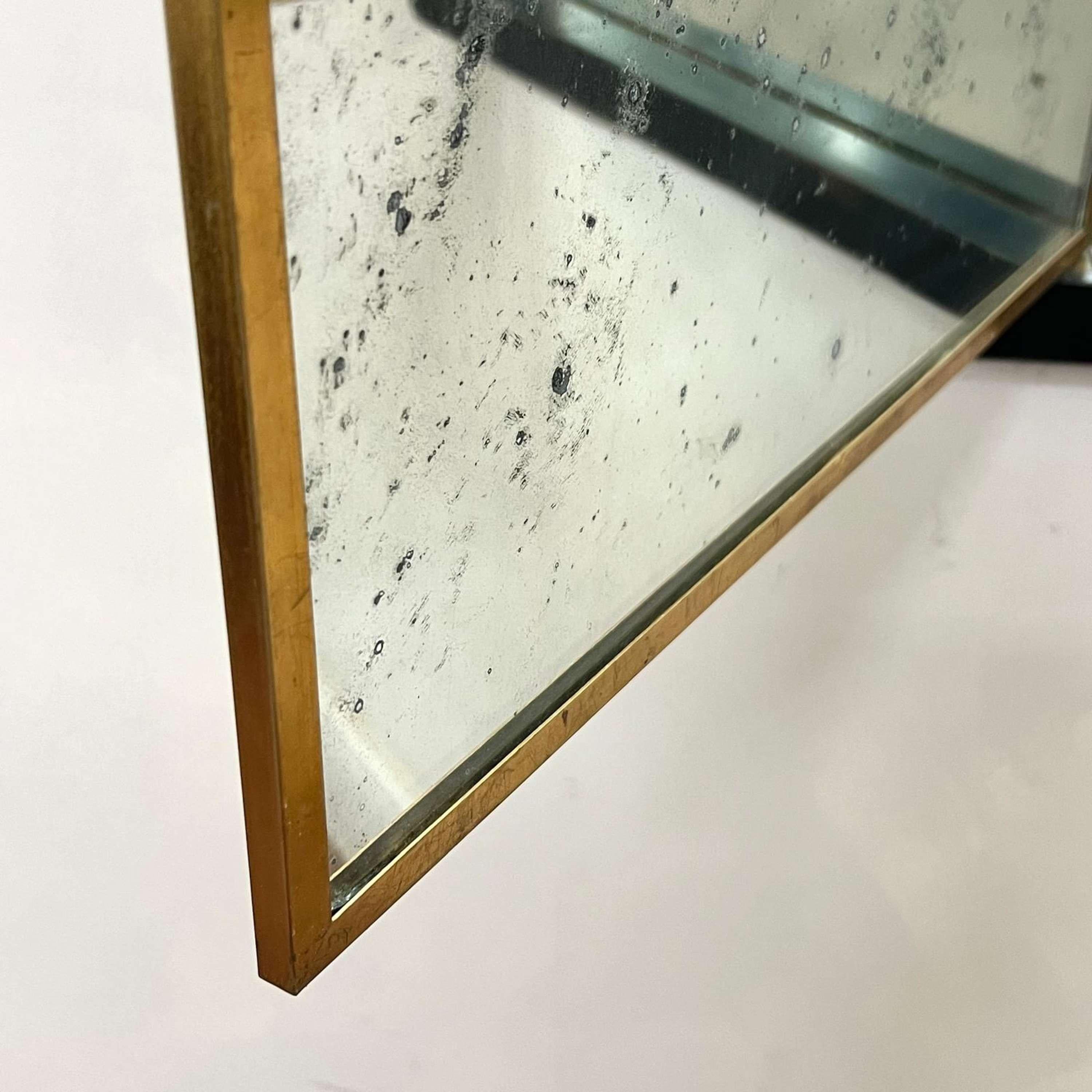 Early 20th Century Triptych Brot Mirror, Rarer Size French