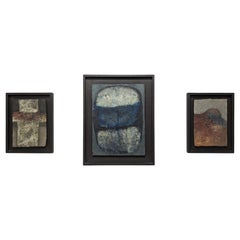 Triptychon von Antonio Jiménez in gemischten Medien, 1980er Jahre