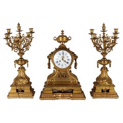 Horloge triptyque G. Philippe Palais Royal, 66-67, XIXe siècle